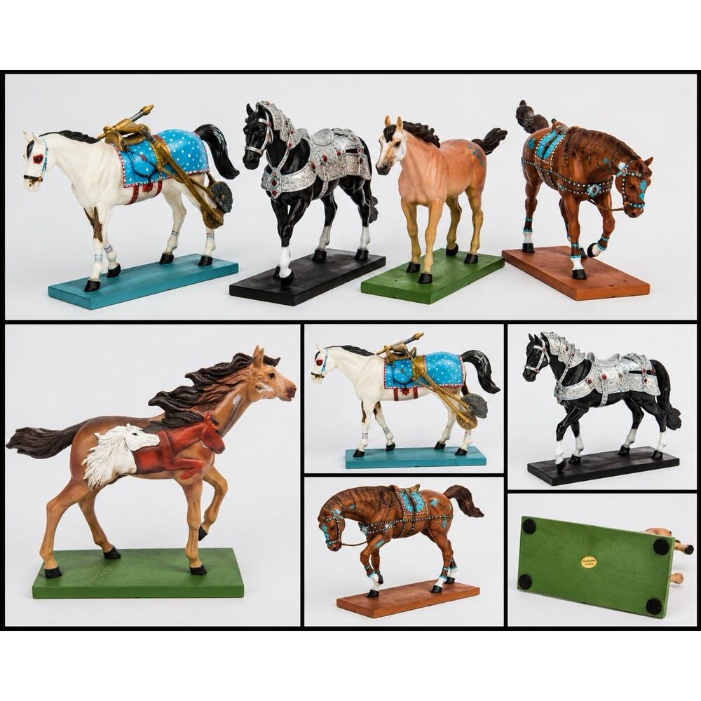 Lot (4) Vintage Southwestern Reflections Collection Horse Figures